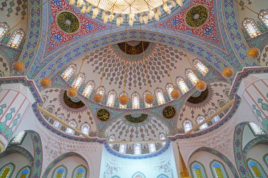 Ankara / Türkiye - 2 Haziran 2018: Kocatepe Camii İçişleri