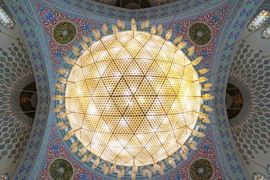 Ankara / Türkiye - 2 Haziran 2018: Kocatepe Camii İçişleri