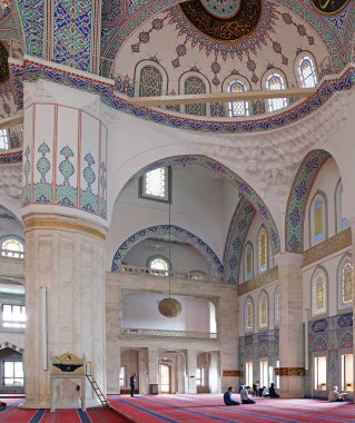 Ankara / Türkiye - 2 Haziran 2018: Kocatepe Camii İçişleri