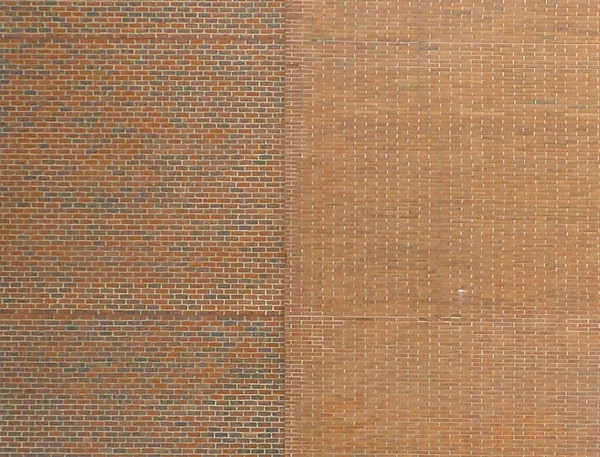 Fundo Duas Paredes Tijolo Padrão Diferente Juntos — Fotografia de Stock