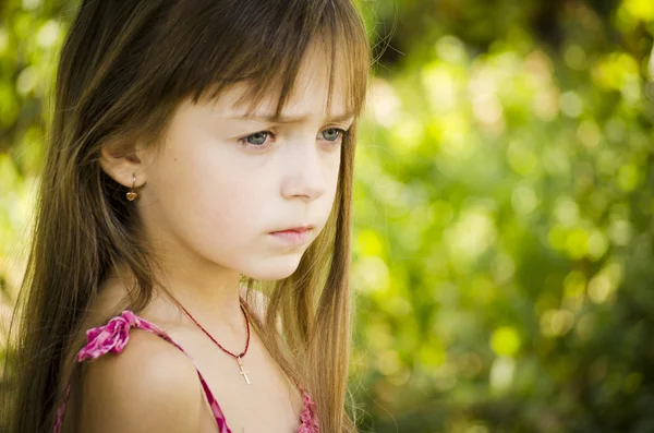Portrett av den lille jenta – stockfoto