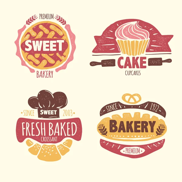 Bakery badges set — Stock Vector