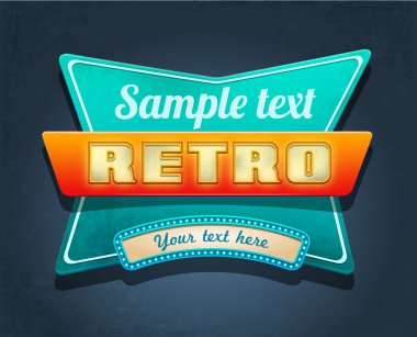 Retro motel işareti.