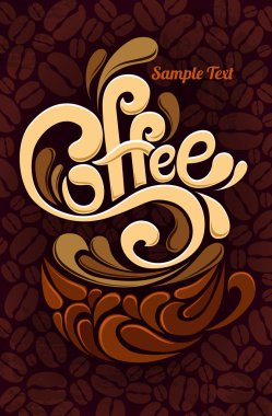 Coffee design template clipart