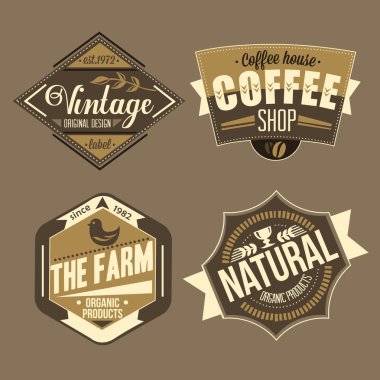 vektör Etiketler kümesi