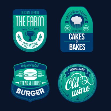 vektör Etiketler kümesi