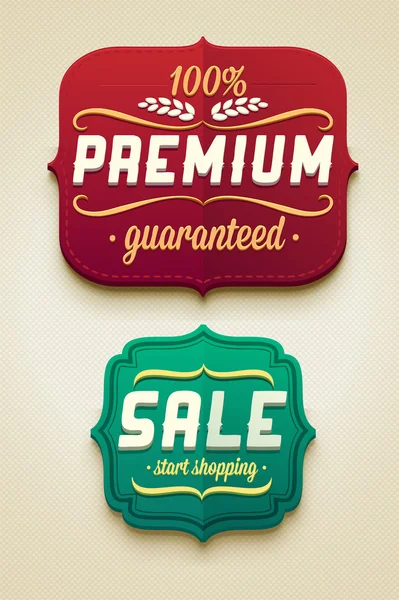 Vector sale badges — Stock Vector