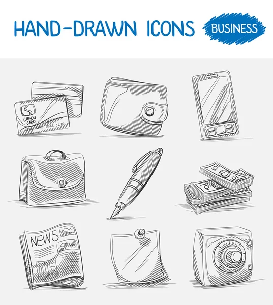 Ensemble d'icônes Business — Image vectorielle