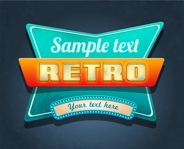 Retro motel teken. — Stockvector