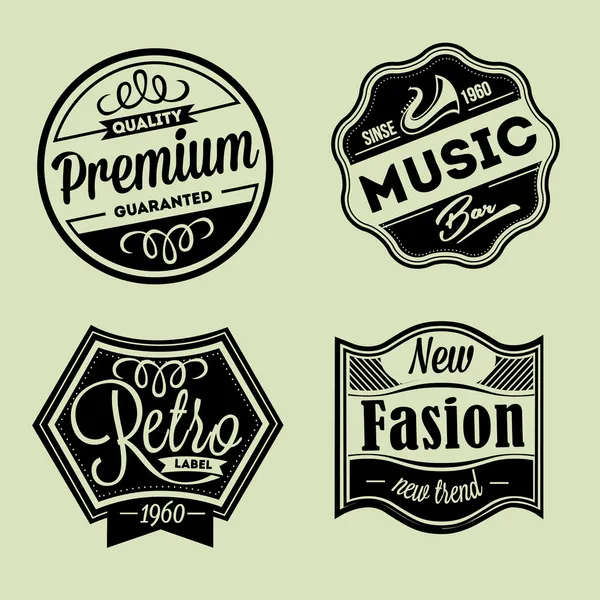 Vector labels set — Stock Vector