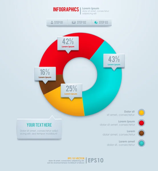 Modelo de design vetorial moderno — Vetor de Stock