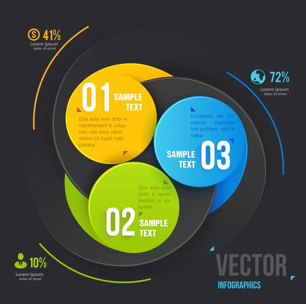 Modelo de design moderno — Vetor de Stock