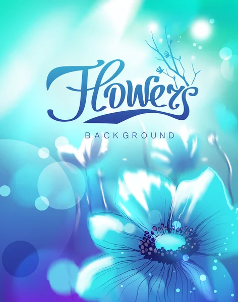 Fondo floral vectorial — Archivo Imágenes Vectoriales