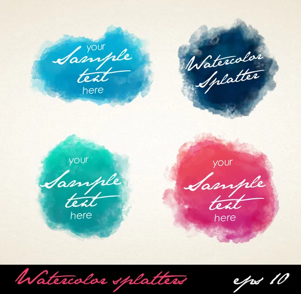 Aquarell-Spritzer. — Stockvektor