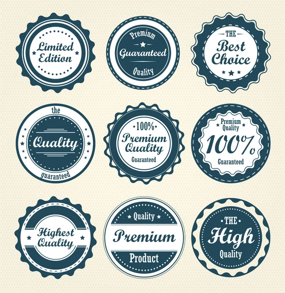 Collection of labels. Stock Illustration