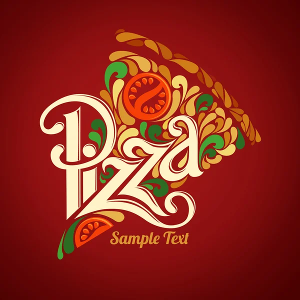 Pizza design template — Stock Illustration Pizza design template Stock Vector