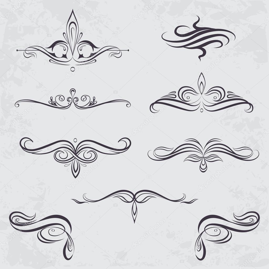 Calligraphic design elements