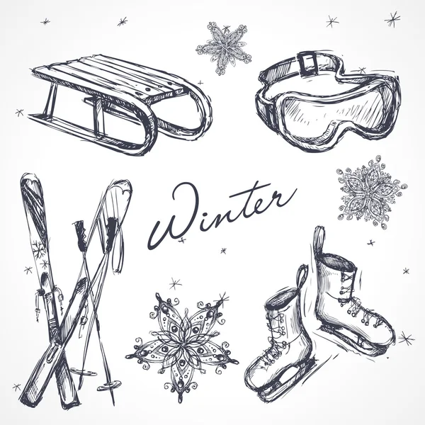 Winter ontwerpelementen — Stockvector