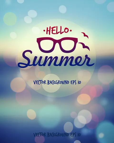 Summer poster. — Stock Vector