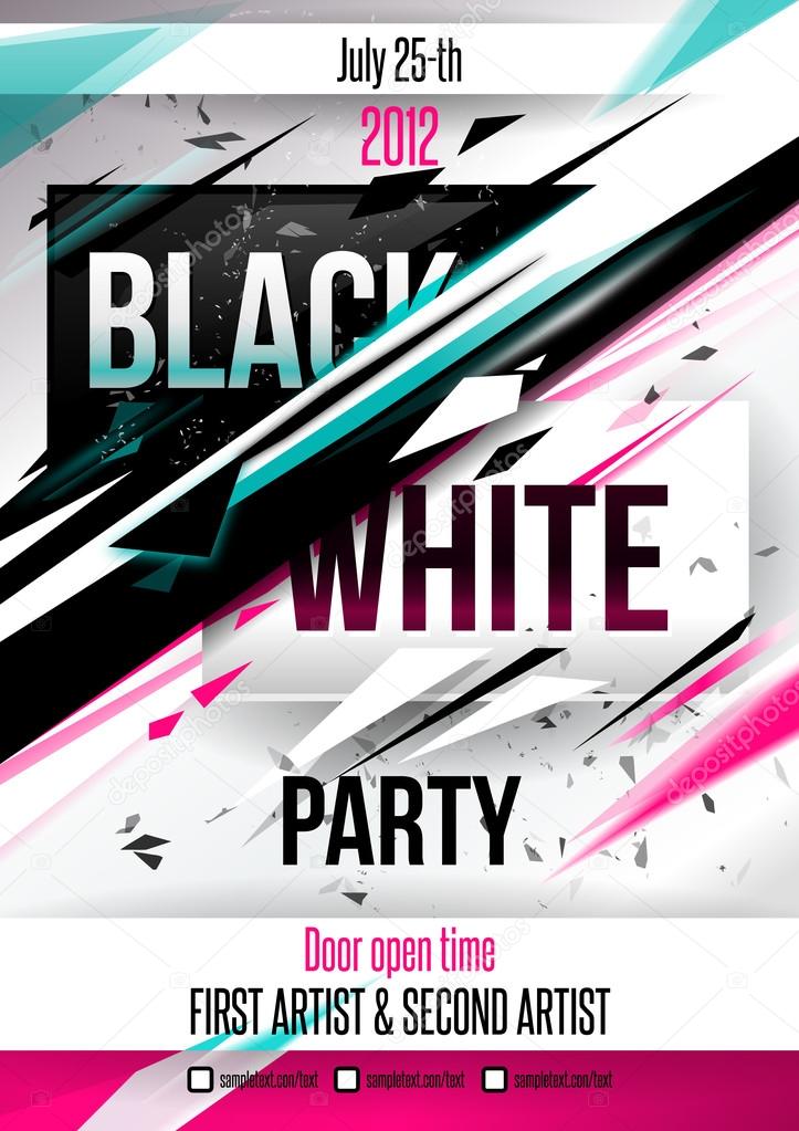 Party poster template.