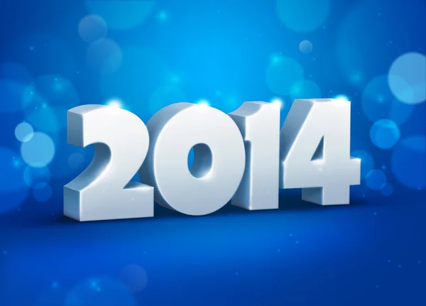 Creative new year 2014 design — Stock Vector