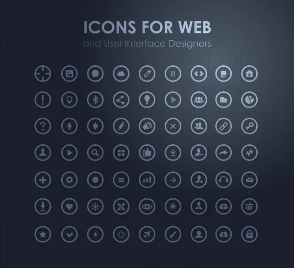 Conjunto de iconos para web e interfaz de usuario desig — Archivo Imágenes Vectoriales