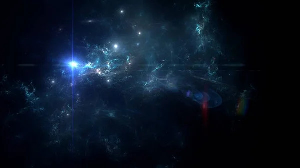 Pianeti Galaxy Science Fiction Carta Parati Bellezza Cosmo Spaziale Profondo — Foto Stock