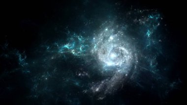 Bilim kurgu duvar kağıdı. Derin uzayın güzelliği. Arkaplan için renkli grafikler, su dalgaları, bulutlar, gece gökyüzü, evren, galaksi, gezegenler gibi