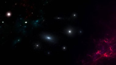 Bilim kurgu duvar kağıdı. Derin uzayın güzelliği. Arkaplan için renkli grafikler, su dalgaları, bulutlar, gece gökyüzü, evren, galaksi gibi