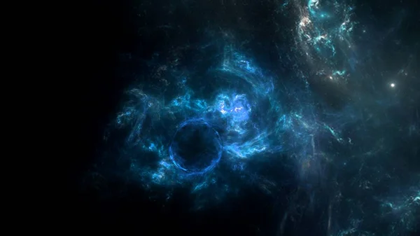 Pianeti Galassia Universo Orizzonte Evento Singolarità Gargantuan Radiazioni Hawking Teoria — Foto Stock