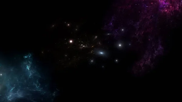 Black Hole Science Fiction Wallpaper Beauty Deep Space Colorful Graphics — 图库照片