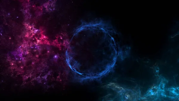 블랙홀 우주의 아름다움 배경을 그래픽 밤하늘 — 스톡 사진