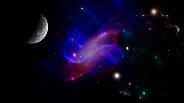 Μαύρη Τρύπα Ταπετσαρία Επιστημονικής Φαντασίας Ομορφιά Του Διαστήματος Πολύχρωμα Γραφικά — Φωτογραφία Αρχείου