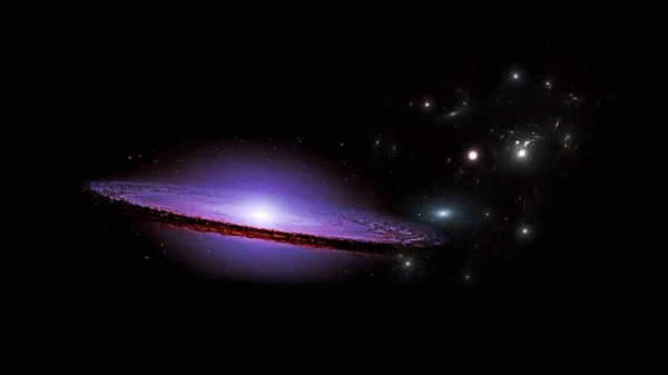 Gaură Neagră Tapet Science Fiction Frumuseţea Spaţiului Adânc Grafică Colorată Fotografie de stoc