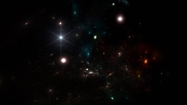 Bilim kurgu duvar kağıdı. Derin uzayın güzelliği. Arkaplan için renkli grafikler, su dalgaları, bulutlar, gece gökyüzü, evren, galaksi, gezegenler gibi