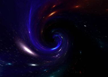 Bilim kurgu duvar kağıdı. Derin uzayın güzelliği. Arkaplan için renkli grafikler, su dalgaları, bulutlar, gece gökyüzü, evren, galaksi, gezegenler gibi