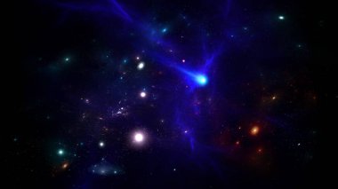 Bilim kurgu duvar kağıdı. Derin uzayın güzelliği. Arkaplan için renkli grafikler, su dalgaları, bulutlar, gece gökyüzü, evren, galaksi, gezegenler gibi