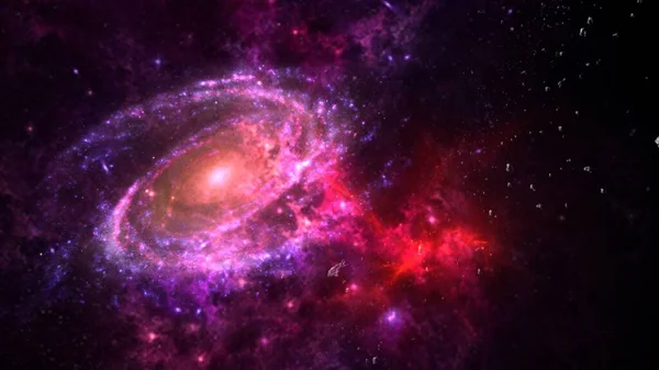 Planets Galaxy Science Fiction Wallpaper Beauty Deep Space Cosmos Physical — 스톡 사진