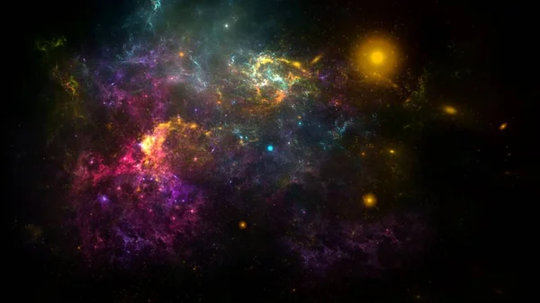 Pianeti Galaxy Science Fiction Carta Parati Bellezza Cosmo Spaziale Profondo — Foto Stock