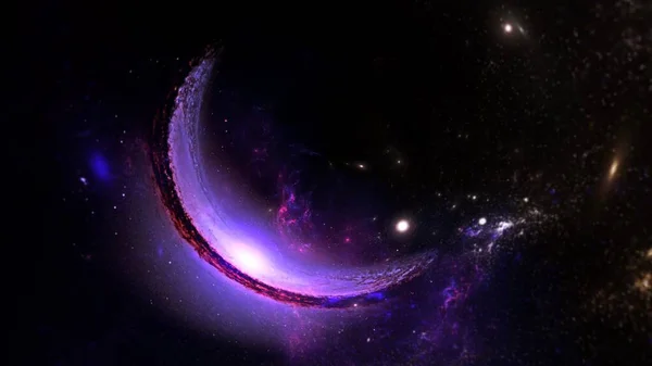 Planets Galaxy Science Fiction Tapéta Szépség Deep Space Cosmos Fizikai Stock Kép