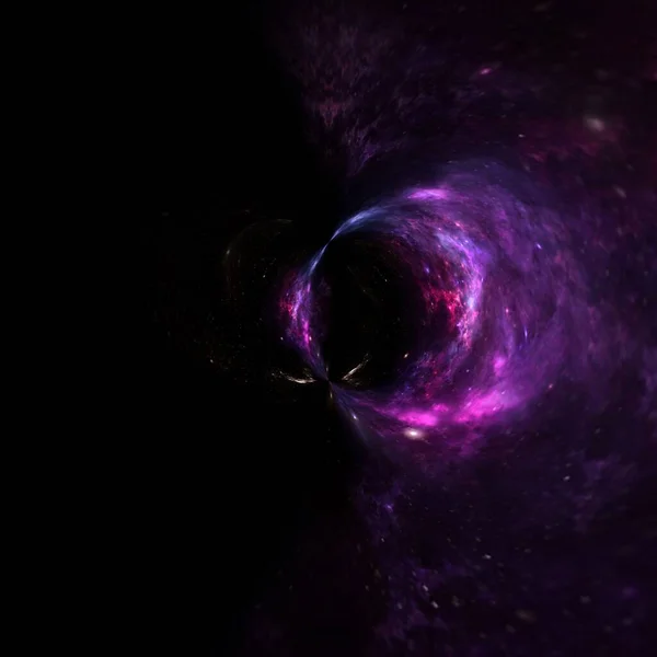 Black Hole Planets Galaxy Science Fiction Wallpaper Beauty Deep Space — Stock Photo, Image