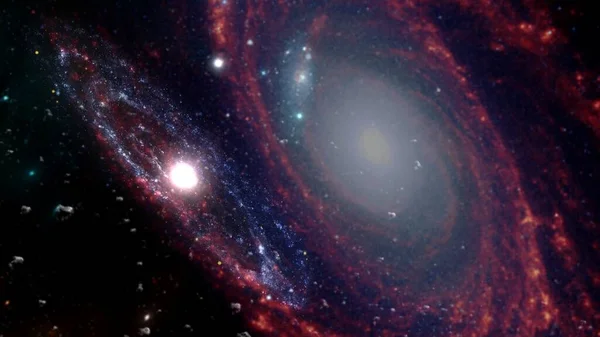 Černá Díra Planety Galaxie Tapety Science Fiction Krása Hlubokého Vesmíru — Stock fotografie