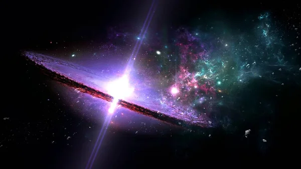 Czarna Dziura Planety Galaktyka Tapety Science Fiction Piękno Kosmosu Miliardy — Zdjęcie stockowe