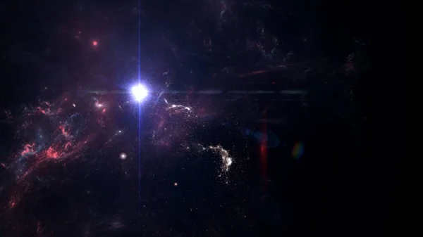 Планети Галактика Всесвіт Горизонт Подій Сингулярність Гаргантуан Випромінювання Гокінга Теорія — стокове фото