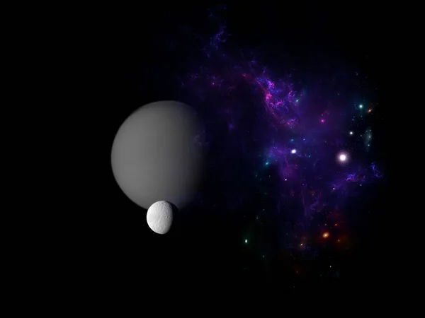 Science Fiction Wallpaper Beauty Deep Space Colorful Graphics Background Water — ストック写真