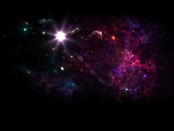 Planeten Galaxy Science Fiction Wallpaper Schoonheid Deep Space Cosmos Fysieke — Stockfoto