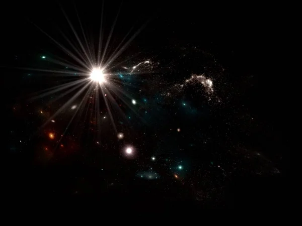 Планеты Галактики Научная Фантастика Красота Космическая Космическая Космическая Космическая Фотография — стоковое фото