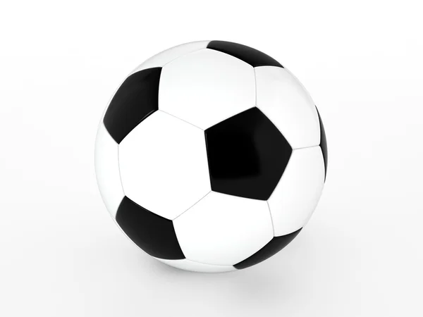 흰색으로 분리 된 축구공 — 스톡 사진