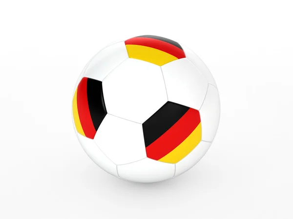 3D rendering piłki nożnej Niemcy flaga — Zdjęcie stockowe