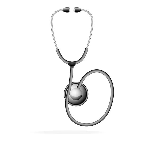 Stethoscope on white background. Vector illustration — Stock Vector